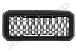 Razer Auto Matte Black Hex Mesh Grille with Amber LED Lights | 2011–2016 Ford Super Duty (F-250 / F-350)