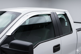 Triple Chrome Window Visors (4pc Set) – 2009–2014 Ford F-150 Extended Cab
