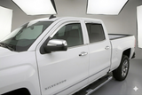 Premium Chrome Window Visors | 2014-2018 Chevy Silverado &amp; GMC Sierra (Crew Cab)